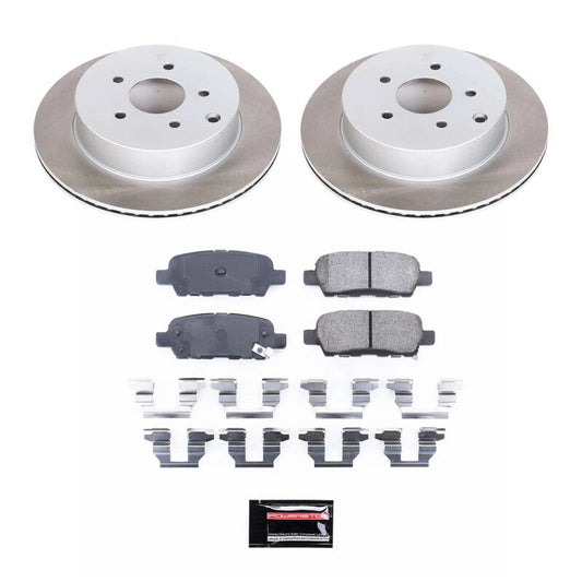 PowerStop 11-17 Nissan Quest Rear Semi-Coated Rotor Kit (SC2427)
