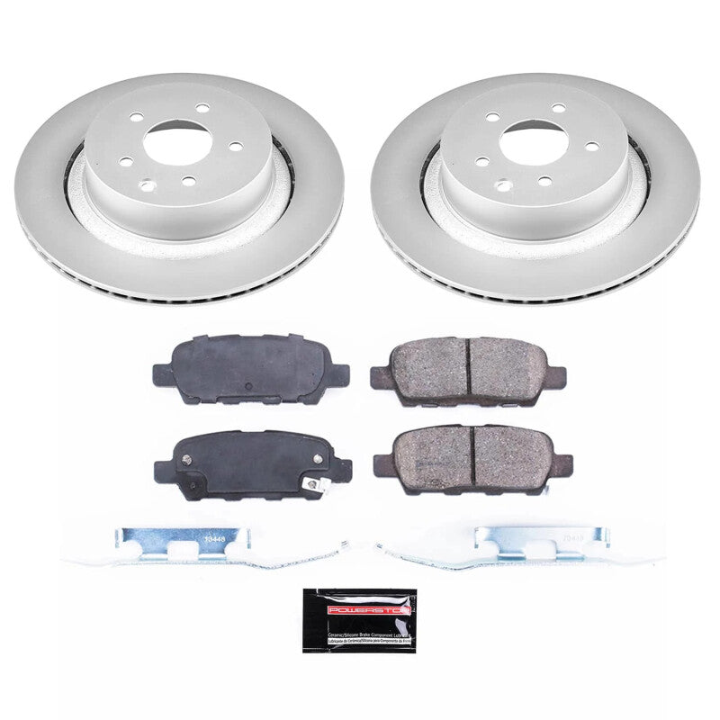 Power Stop Front & Rear Z17 Coated Brake Kit | 2014-2015 Infiniti Q60 (CRK9063)