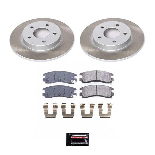 PowerStop 00-05 Pontiac Bonneville Rear Semi-Coated Rotor Kit (SC1526)