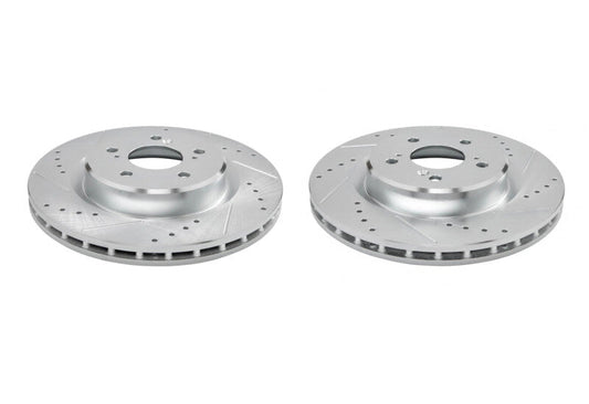 PowerStop 21-23 Acura TLX Front Drilled & Slotted Rotor - Pair (JBR1918XPR)