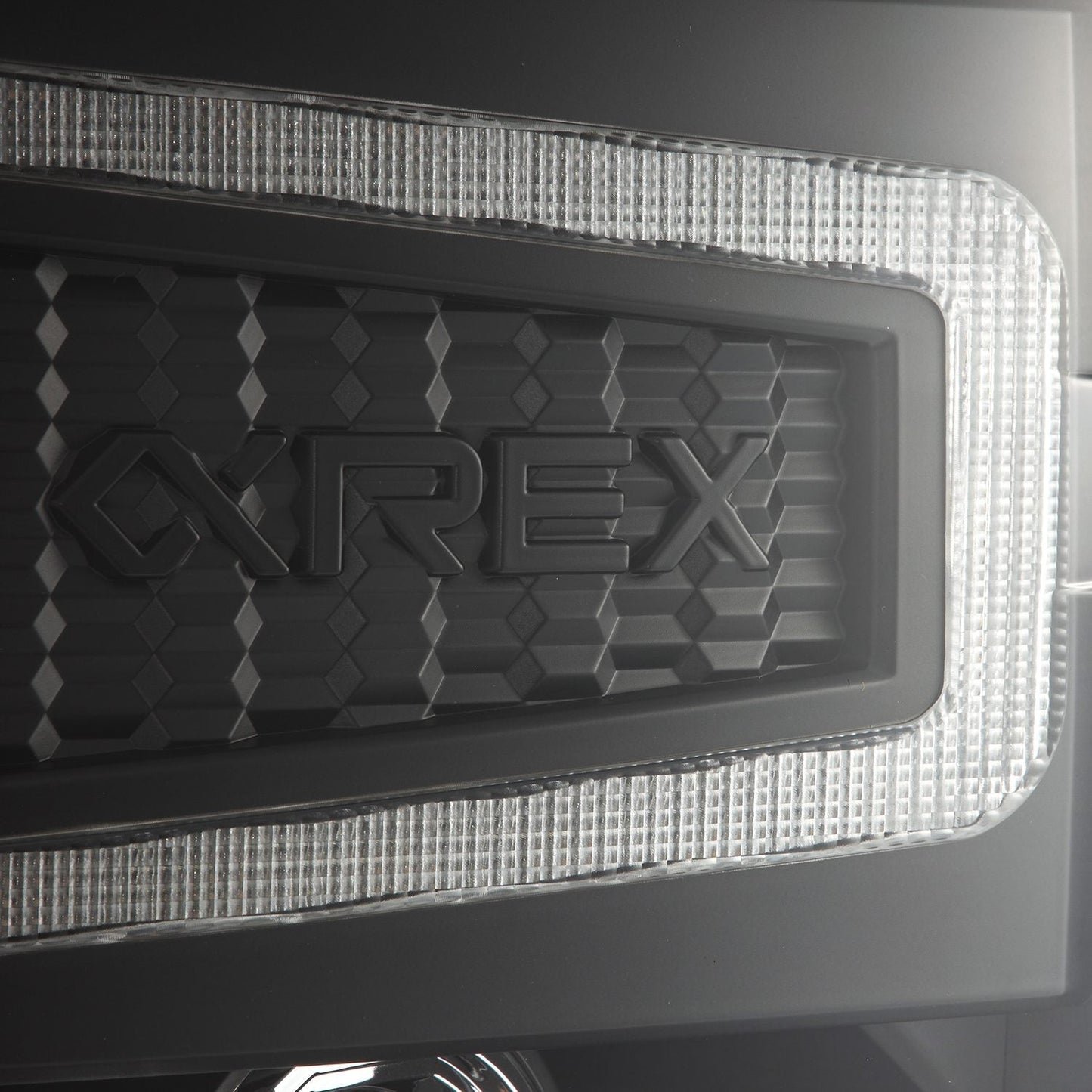 AlphaRex 14-15 Chevrolet Silverado LUXX-Series LED Projector Headlights Black