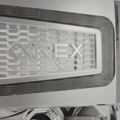 AlphaRex 14-15 Chevrolet Silverado LUXX-Series LED Projector Headlights Chrome