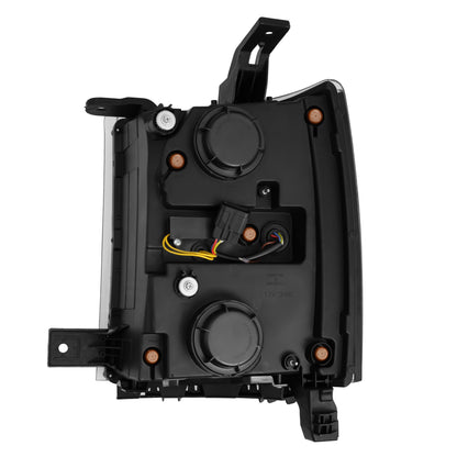AlphaRex 14-15 Chevrolet Silverado NOVA-Series LED Projector Headlights Black