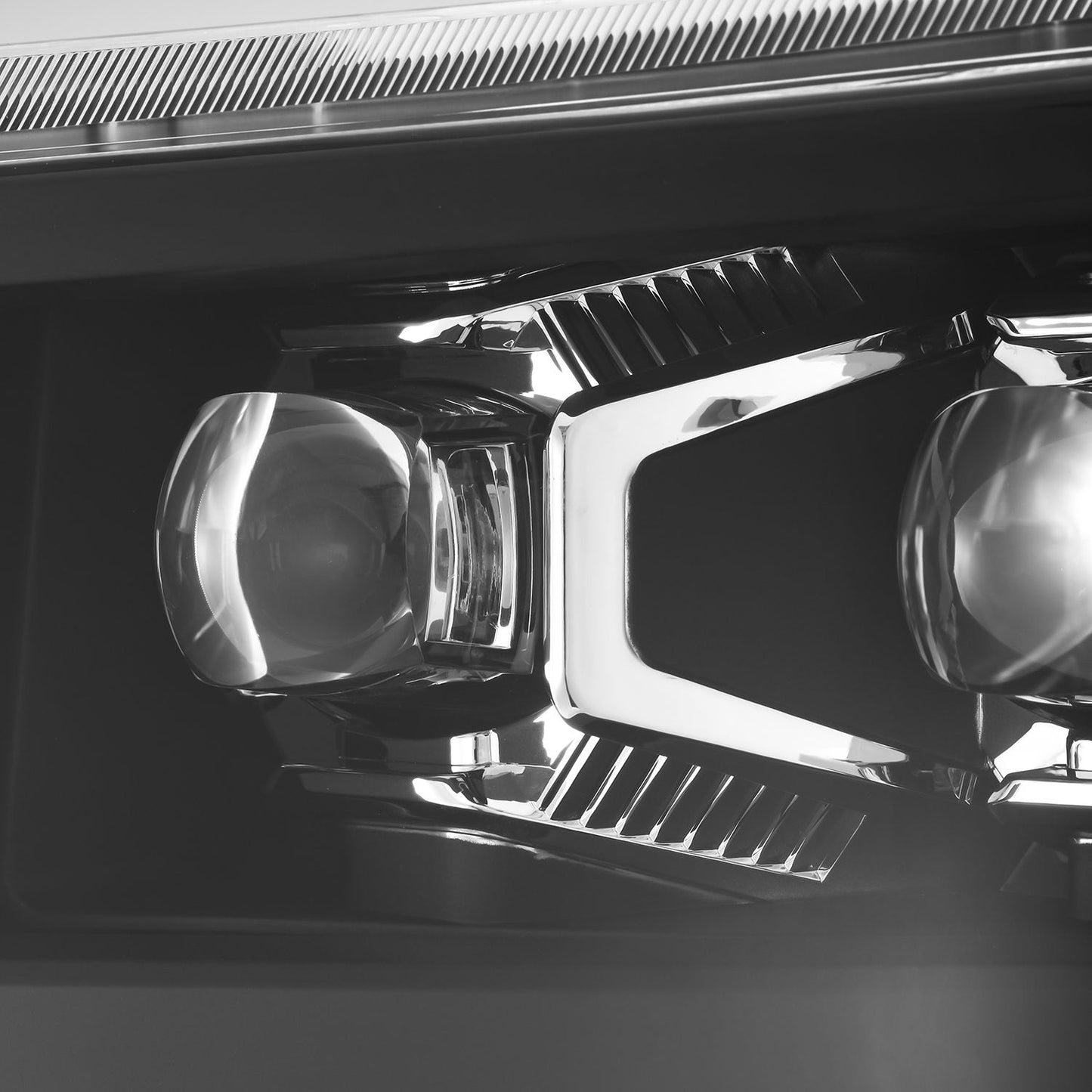 AlphaRex 14-15 Chevrolet Silverado NOVA-Series LED Projector Headlights Black