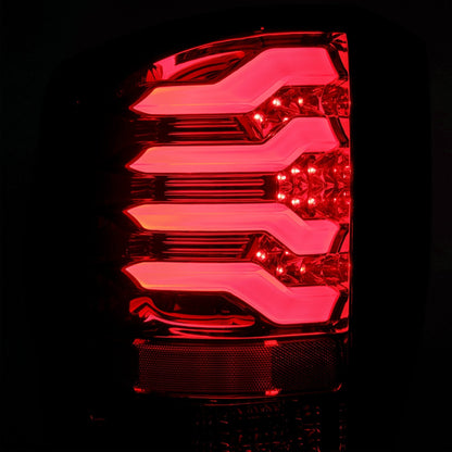 AlphaRex 14-18 Chevrolet Silverado 1500 / 15-19 Silverado 2500HD/3500HD / 15-19 GMC Sierra 3500HD Dually PRO-Series LED Tail Lights Red Smoke