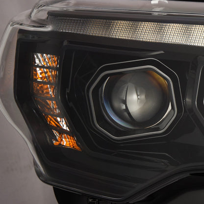 AlphaRex 14-20 Toyota 4Runner MK II PRO-Series Halogen Projector Headlights Alpha-Black