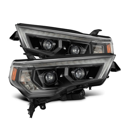 AlphaRex 14-20 Toyota 4Runner MK II PRO-Series Halogen Projector Headlights Alpha-Black
