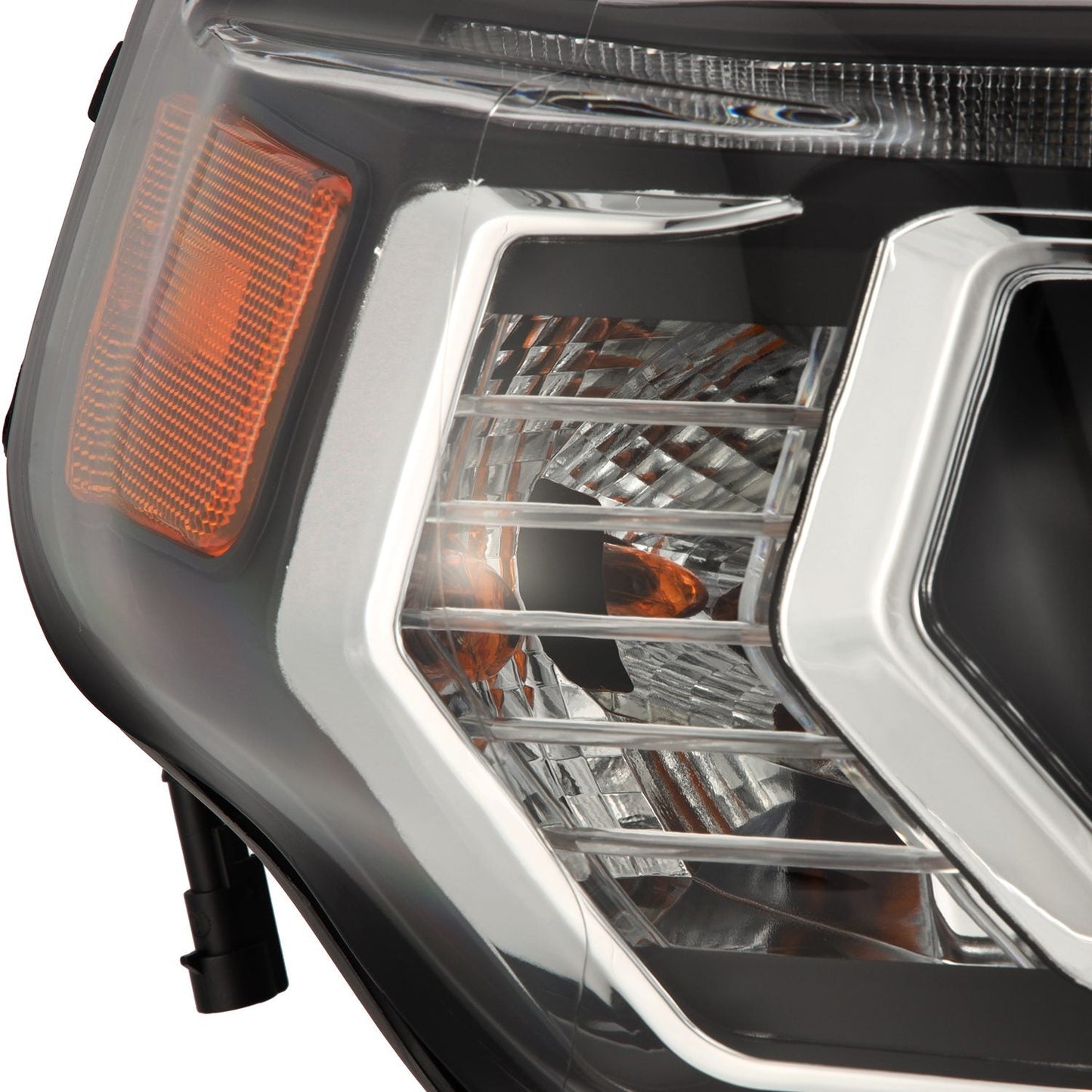 AlphaRex 14-20 Toyota 4Runner MK II PRO-Series Halogen Projector Headlights Black