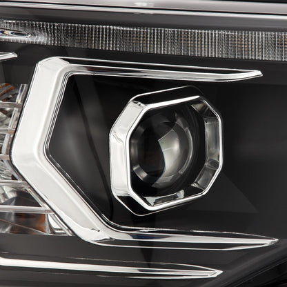 AlphaRex 14-20 Toyota 4Runner MK II PRO-Series Halogen Projector Headlights Black