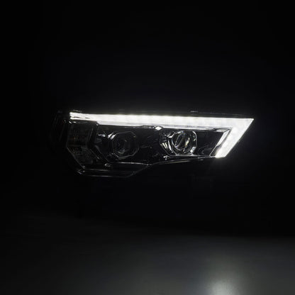 AlphaRex 14-20 Toyota 4Runner MK II PRO-Series Halogen Projector Headlights Chrome