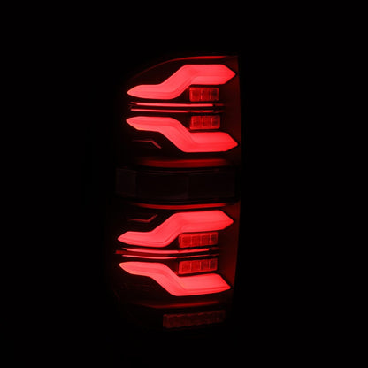 AlphaRex 14-21 Toyota Tundra LUXX-Series LED Tail Lights Alpha-Black