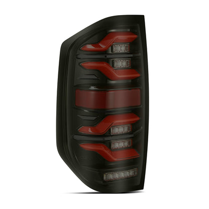 AlphaRex 14-21 Toyota Tundra LUXX-Series LED Tail Lights Black-Red