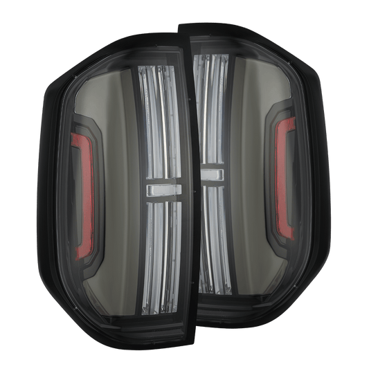 AlphaRex 14-21 Toyota Tundra NOVA-Series Prismatic LED Tail Lights Black