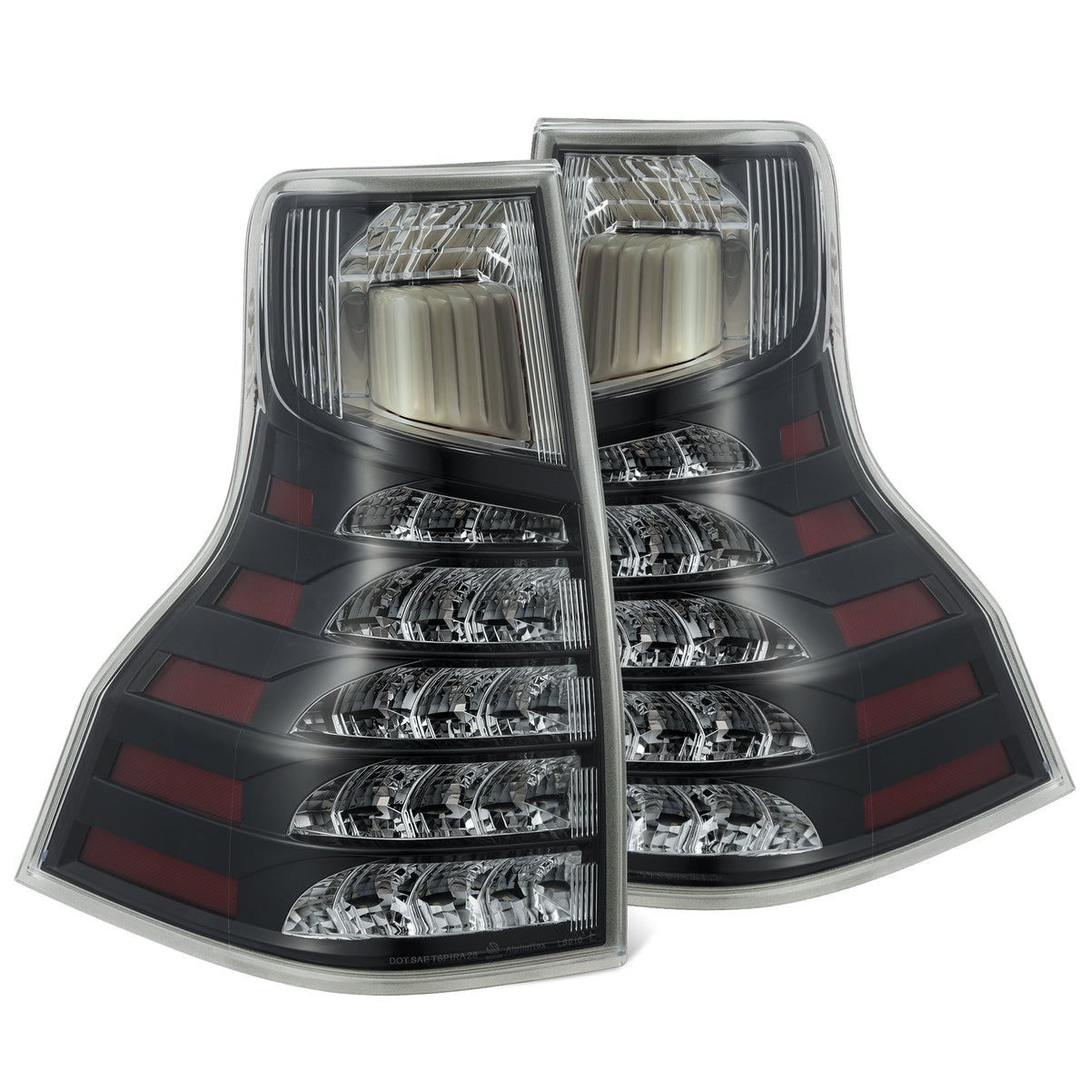 AlphaRex 14-21 Lexus GX470 PRO-Series LED Tail Lights - Alpha Black