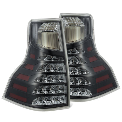 AlphaRex 14-21 Lexus GX470 PRO-Series LED Tail Lights - Alpha Black