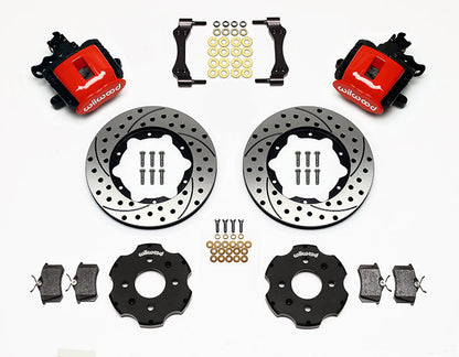 Wilwood Rear Parking Brake Caliper Brake Kit - 2.39" Axle Offset - 11" Rotors | 92-95 Civic / 93-97 Del Sol / 90-01 Integra (140-10206)