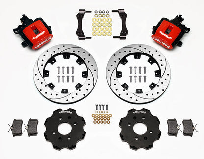 Wilwood Rear Parking Brake Caliper Brake Kit - 2.39" Axle Offset - 12.19" Rotors | 92-95 Civic / 93-97 Del Sol / 90-01 Integra (140-10207)