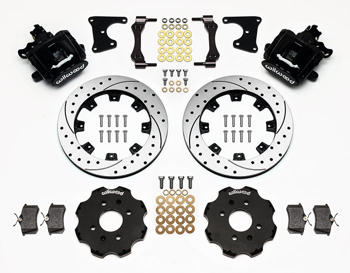 Wilwood Rear Parking Brake Caliper Brake Kit - 2.71" Axle Offset - 12.19" Rotors | 92-95 Civic / 93-97 Del Sol / 90-01 Integra (140-10211)