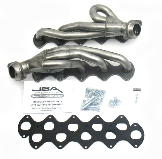 JBA 3V V10 1-1/2in Primary Raw SS Header | Ford E-300 92-19 / F-250/350 08-10 (1670S)