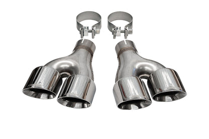 CORSA Replacement / 4.0 in Twin Tip Kit | 2014-2021 Jeep Grand Cherokee Summit Edition CORSA Systems (14068)