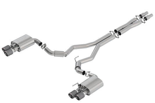 Borla Perf 3in S-Type Catback Exhaust w/ Valves | Ford Mustang GT (18-23) (140742CF)