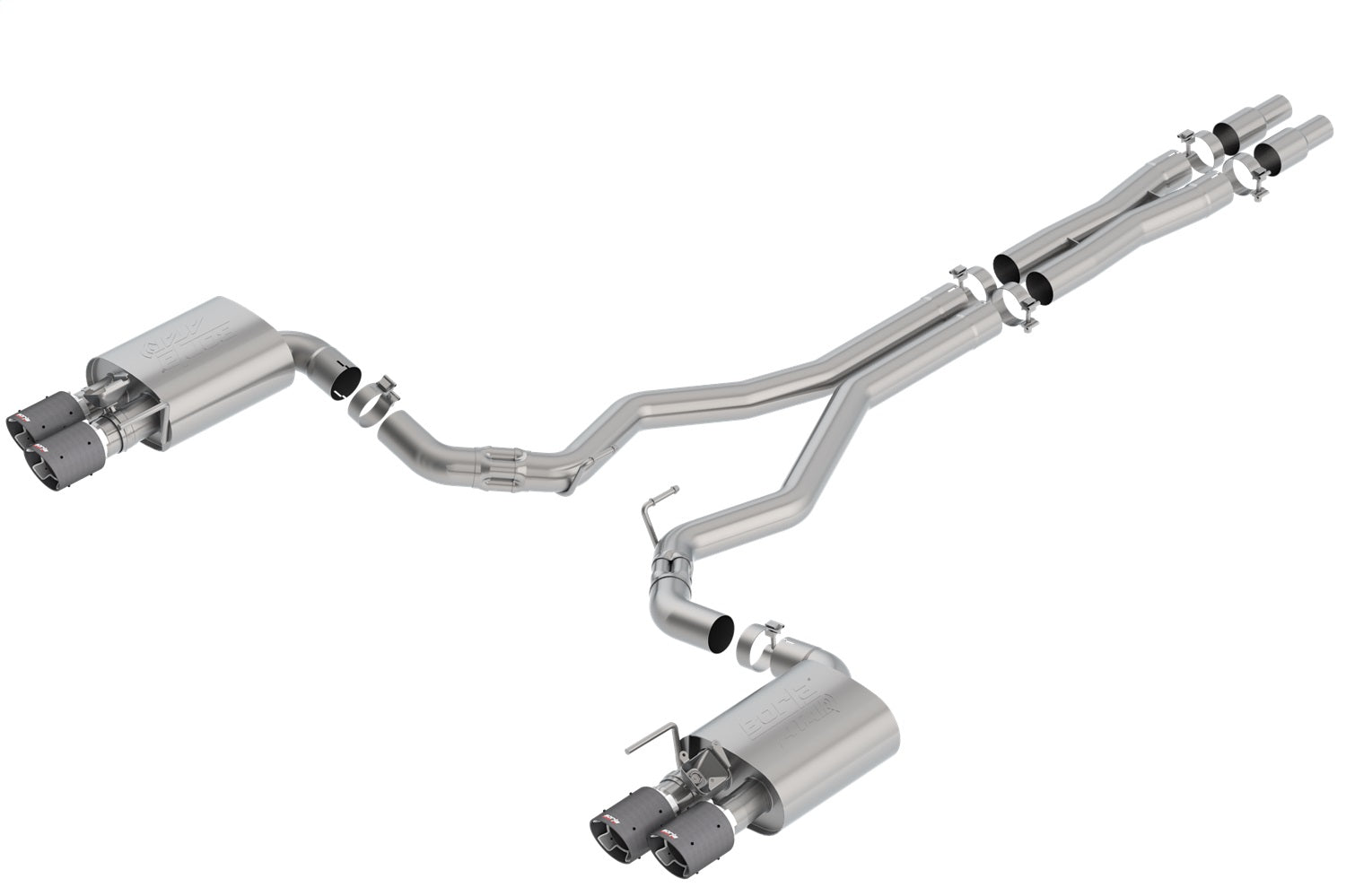 Borla Perf 3in Atak Catback Exhaust w/ Valves | Ford Mustang GT (18-23) (140743CF)