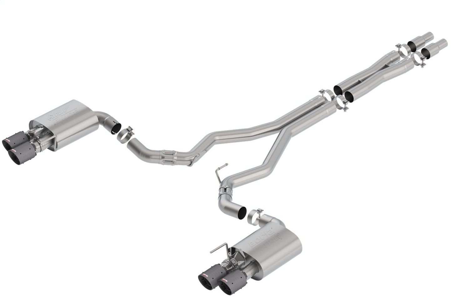 Borla Perf 3in Atak Catback Exhaust w/ Valves | Ford Mustang GT (18-23) (140743CFBA)