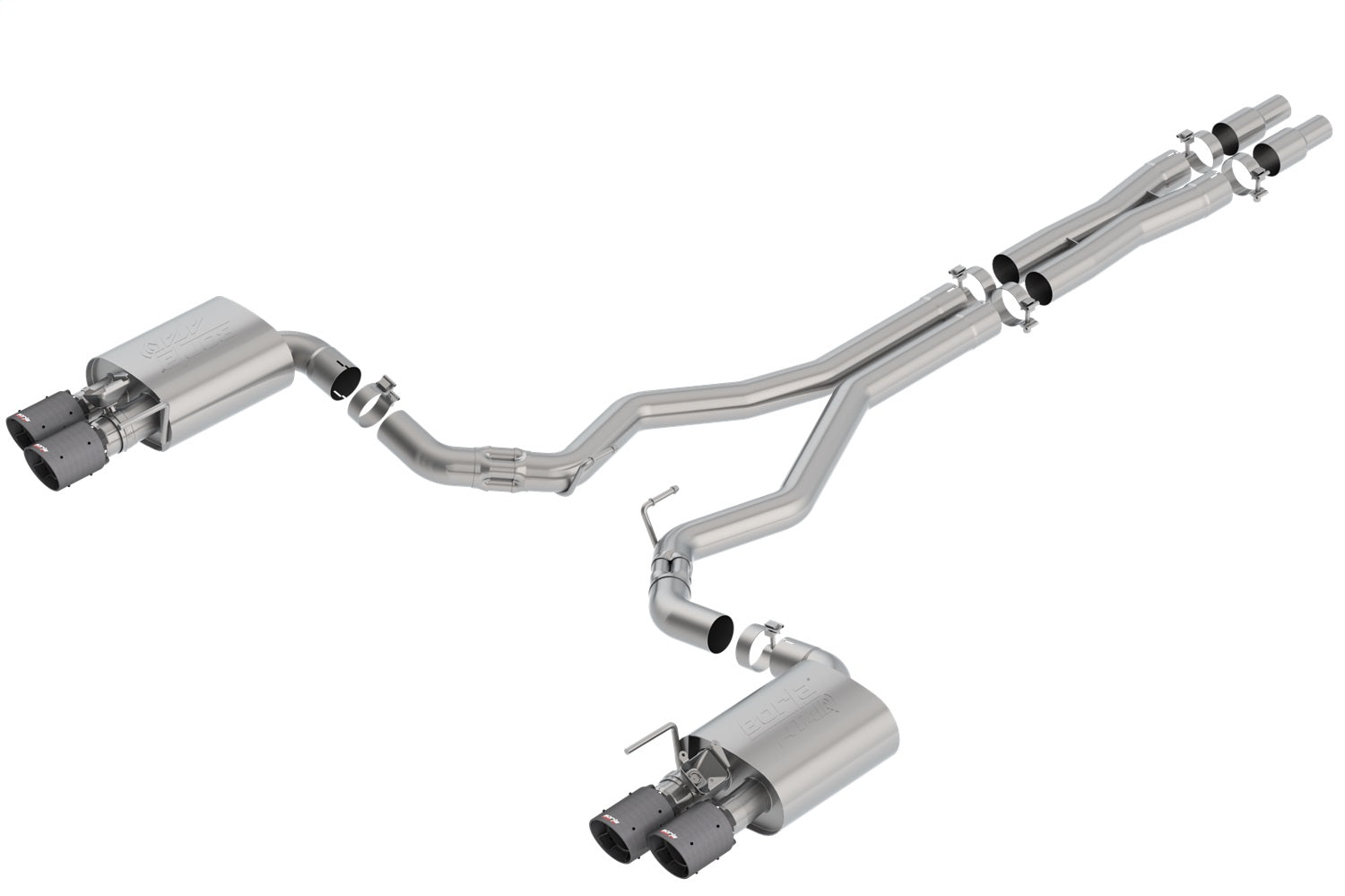 Borla Perf 3in Atak Catback Exhaust w/ Valves | Ford Mustang GT (18-23) (140743CFBA)