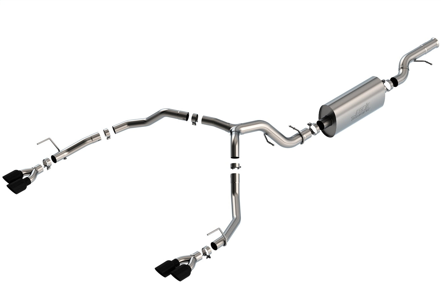 Borla 6.2L V8 SS Touring Cat-Back w/ Black Chrome Tips | Chevy Tahoe (21-22) (140858BC)