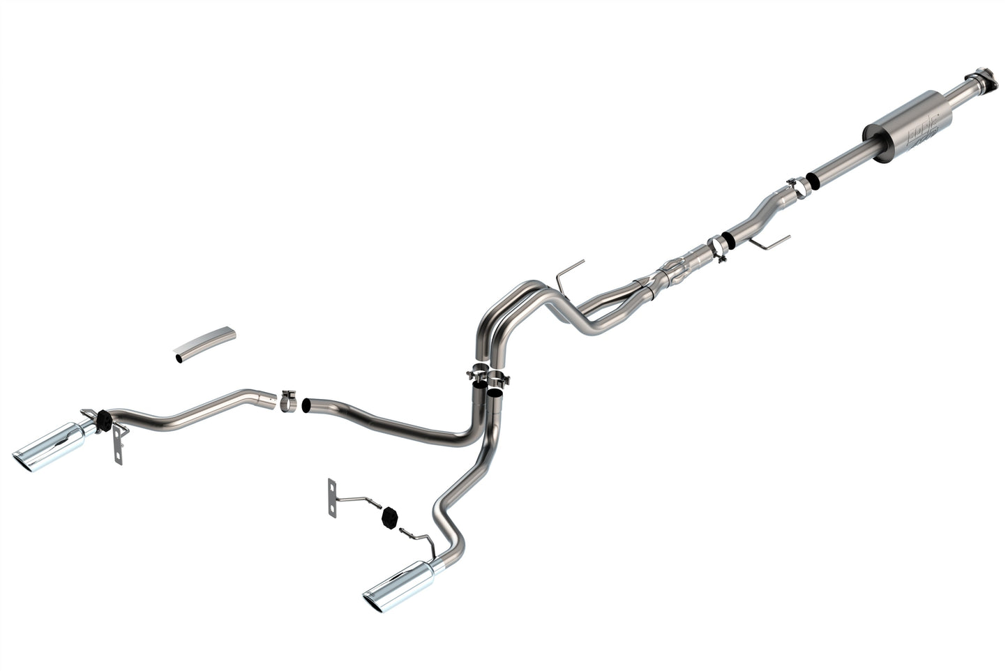 Borla 3/2.25 SRE Cat-Back ATAK CHR Tips | F-150 2021 (5.0L) (140867) (Split Rear)