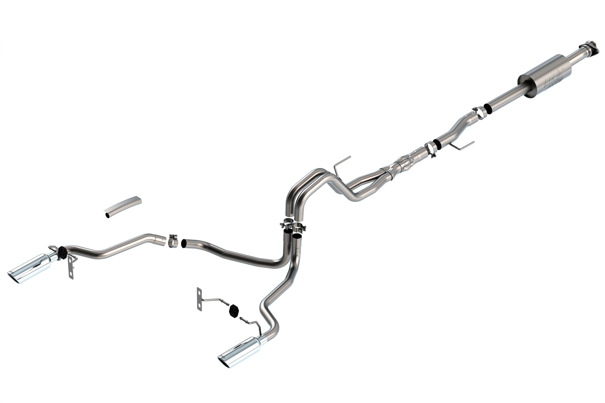 Borla 3/2.25 SRE Cat-Back ATAK CHR Tips | F-150 2021 (5.0L) (140867) (Split Rear)