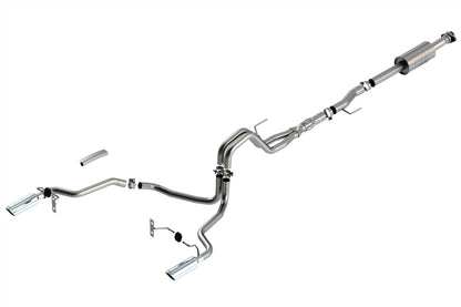 Borla 3/2.25 SRE Cat-Back ATAK CHR Tips | F-150 2021 (5.0L) (140867) (Split Rear)