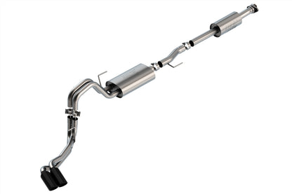 Borla 3/2.25 DSE Cat-Back ATAK Black Tips | F-150 2021 (3.3L) (140881BC) (Side Exit)