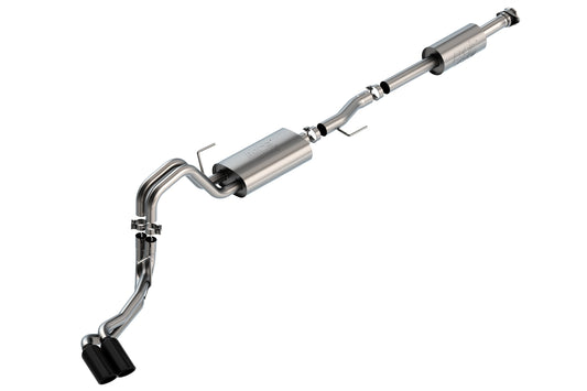 Borla 3/2.25 DSE Cat-Back ATAK Black Tips | F-150 2021 (3.3L) (140881BC) (Side Exit)