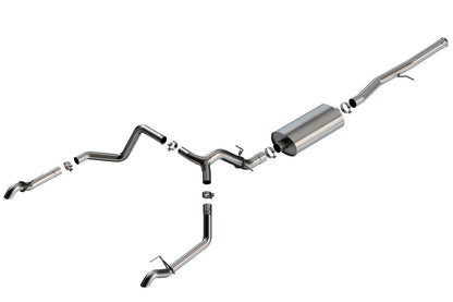 Borla ZR2/AT4X 6.2L CC SB 147.5in WB Touring Cat-Back | Chevy Silverado 22-23 (140913)