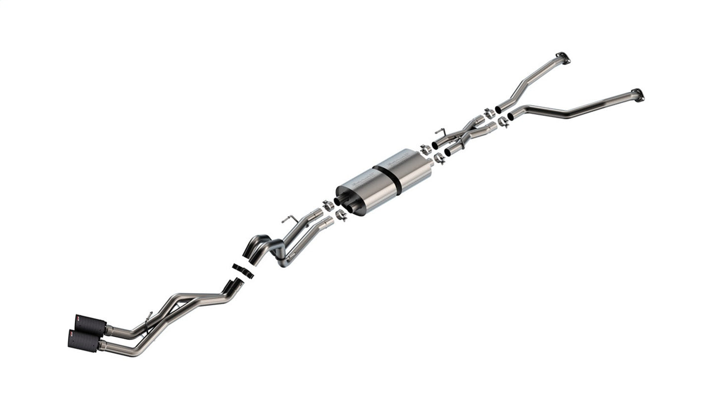 Borla S-Type Cat-Back | Toyota Tundra 22-24 3.4L V6 Hyb. Ext. Cab/Std Bed (145.7in WB) (140939CFBA)