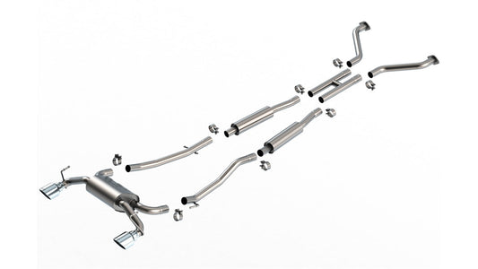 Borla 03-08 Nissan 350Z S-Type Catback | Chrome Tips (140958) (SPF140958-12K)