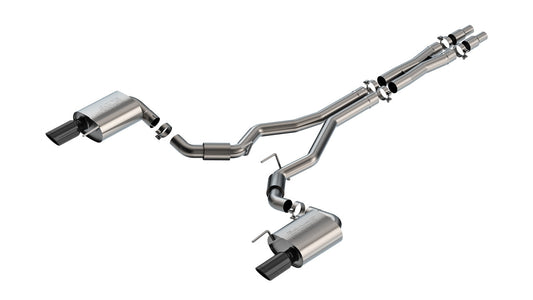Borla 24 Mustang GT 5.0L V8 S-Type Cat-Back Exhaust | Ford Mustang (24) (140960BC)