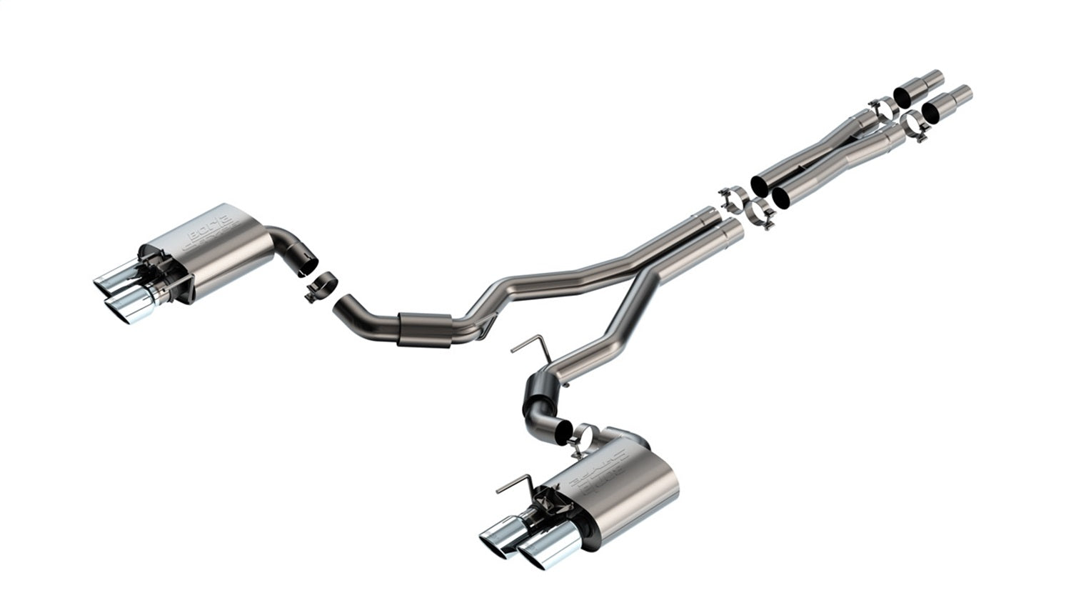 Borla 140962 S-Type Cat-Back Exhaust | Ford Mustang 2024 (SPF140962)