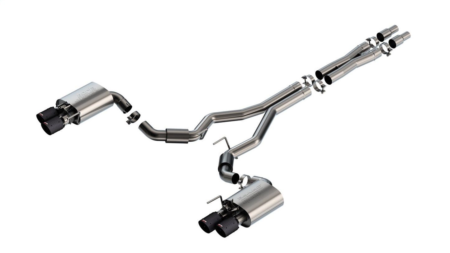 Borla 140962CFBA S-Type Cat-Back Exhaust | Ford Mustang 2024 (SPF140962CFBA)