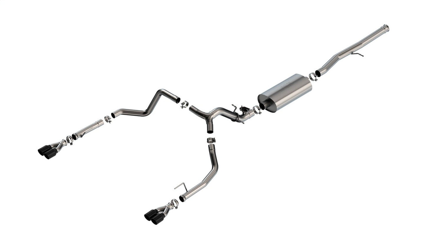 Borla BC Black Chrome Touring Catback Exhaust | Silverado 1500 6.2L V8 (24) (140991BC)