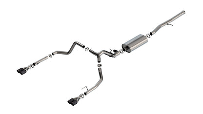 Borla CF Black Anodized Touring Catback Exhaust | Silverado 1500 6.2L V8 (24) (140991CFBA)