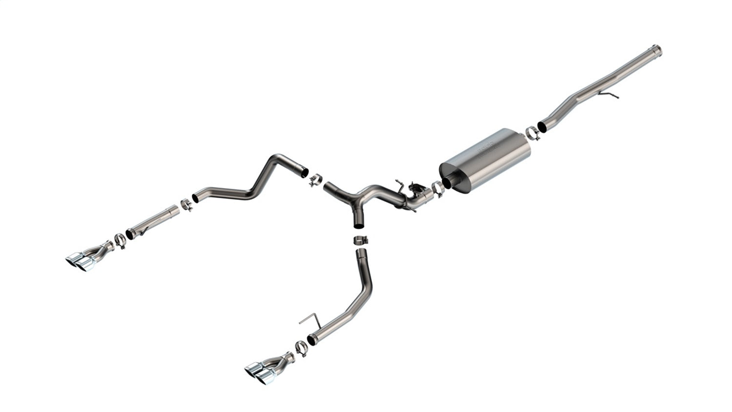 Borla Chrome Touring Catback Exhaust | Silverado 1500 6.2L V8 (24) (140992)