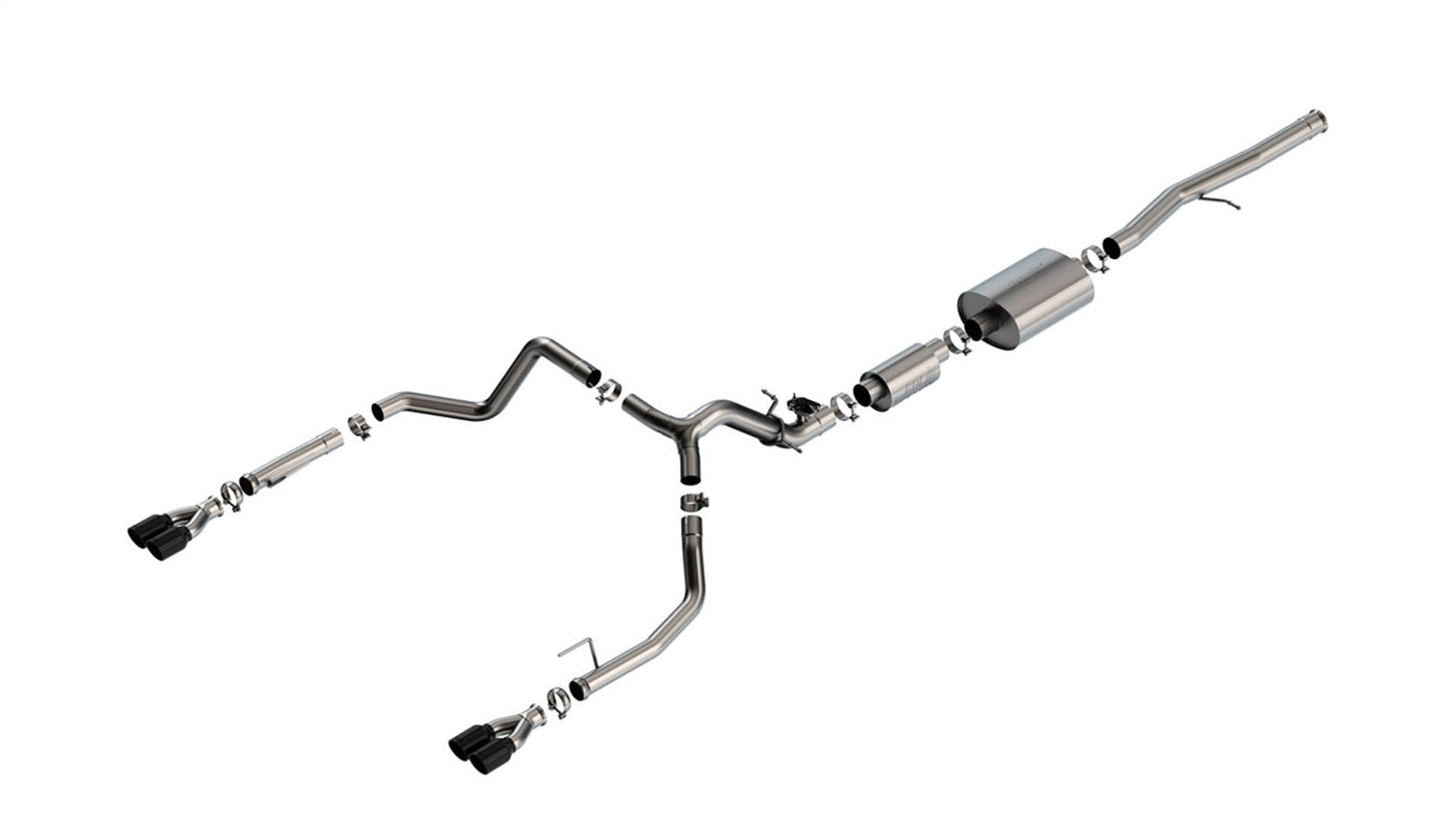 Borla S-Type Catback Exhaust w/ Simulator | Silverado 1500 6.2L V8 (24) (140994BC)