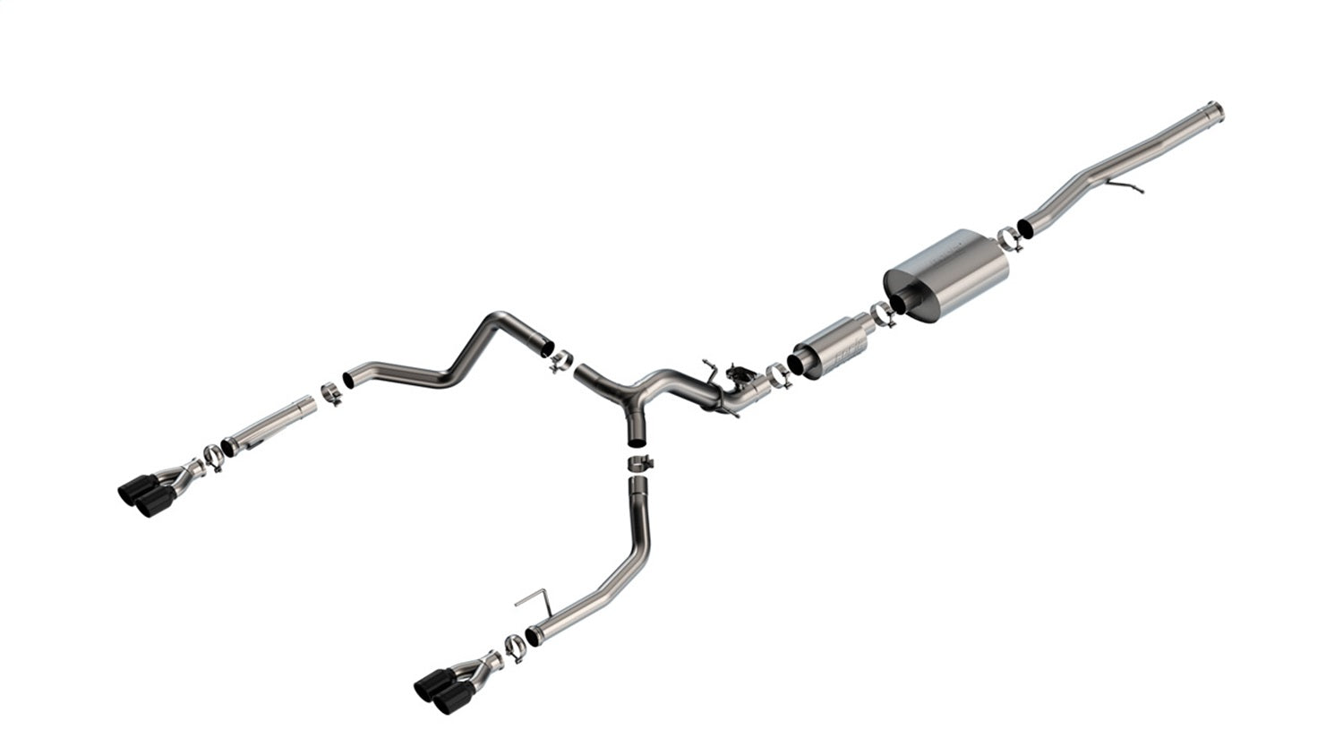 Borla S-Type Catback Exhaust w/ Simulator | Silverado 1500 6.2L V8 (24) (140994BC)