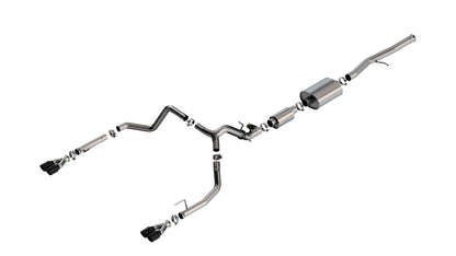 Borla S-Type Catback Exhaust w/ Simulator | Silverado 1500 6.2L V8 (24) (140994BC)