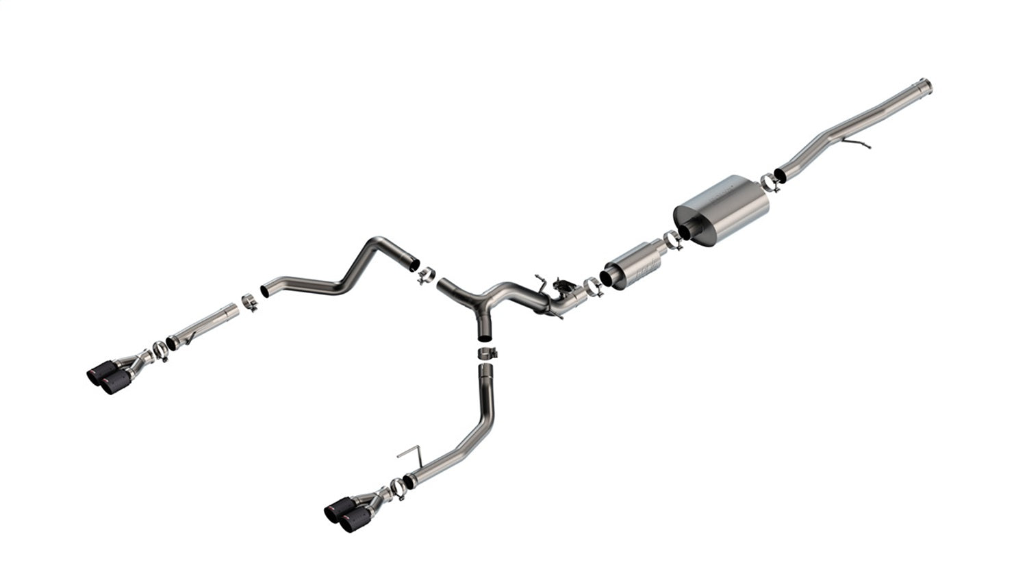 Borla S-Type Catback Exhaust w/ Simulator | Silverado 1500 6.2L V8 (24) (140994CFBA)