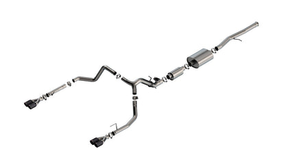 Borla S-Type Catback Exhaust w/ Simulator | Silverado 1500 6.2L V8 (24) (140994CFBA)