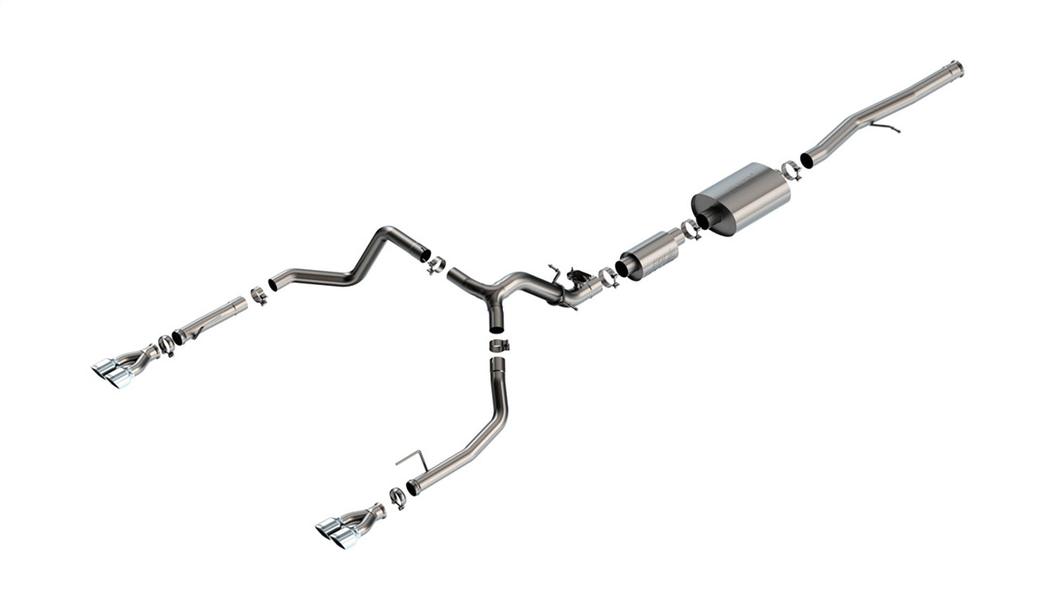 Borla S-Type Catback Exhaust w/ Simulator | Silverado 1500 6.2L V8 (24) (140995)