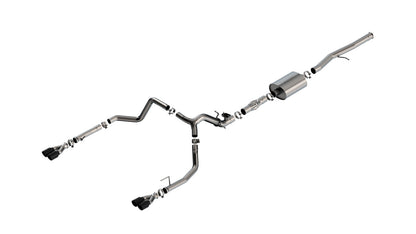 Borla 24 Silverado 6.2L V8 ATAK Cat-Back w/ Valve Simulator | Black Chrome (140997BC-12K)